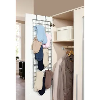 Ruco Hängeaufbewahrung "Organizer für Accessoires" Kleideraufbewahrung für Schranktür oder Kleiderstange, Made in Germany, silberfarben