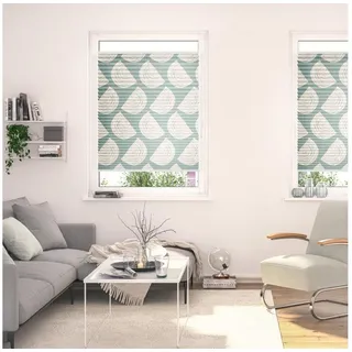 Lichtblick ORIGINAL »Plissee Klemmfix, ohne Bohren, blickdicht, Moving Rainbow - Grün« grün