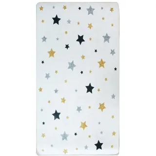 Mani TEXTILE TPS_ETOITRICO_80 Teppich, Polyester, Weiß, 80 x 150