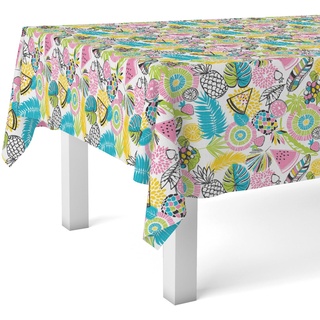 Martina Home Wachstuchtischdecke Juicy, 200 x 140 cm, Blau