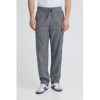 Blend BHAban Herren Leinenhose Hose Stoffhose Baumwollmischung Relaxed Fit - Schwarz