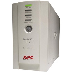 APC Back-UPS CS - BK350EI - Unterbrechungsfreie Stromversorgung 350VA (4 Ausgänge IEC, Überspannungsschutz)