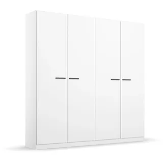 Rauch Möbel Florenz Schrank Kleiderschrank Drehtürenschrank, Alpinweiß, 4-türig, inkl. 2 Kleiderstangen, 2 Einlegeböden BxHxT 181x210x54 cm