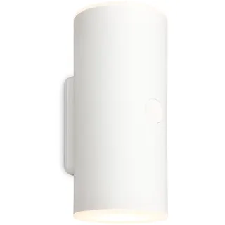 BRILONER - LED Wandlampe Akku mit Touch, dimmbar in Stufen, 15 min. Timer, Aussenlampe, Wandleuchte aussen, LED Strahler außen, Außenleuchte, Außenwandleuchten, 15,5x7x8 cm (HxBxT), Weiß