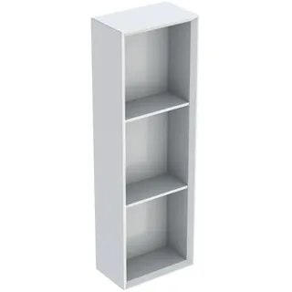 Geberit iCon Regal rechteckig, 22,5x70x13,2 cm, 502320, 502.320.01.1, Farbe: Front/Korpus: weiß/lackiert hochglänzend, Griff: weiß/pulverbeschichtet matt