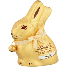 Lindt Schokolade GOLDHASE | 8 x 50 g GOLDHASE | Weiße Schokoladen in Hasenform zu Ostern | Osterschokolade | Schokoladengeschenk | Schokoladenhase | Osterhase