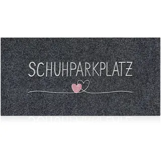 AAZZKANG Türmatte Außen Lang Fussmatte 120 x 45 cm mit Dauerhaft Anti-rutsch Gummi zurück Ultra absorbieren Schlamm Einfach zu säubern Haustür Eingangsmatte Grau