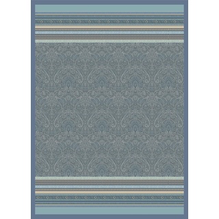 BASSETTI Maser Plaid aus 100% Baumwolle in der Farbe Azurblau B1, Maße: 155x220 cm - 9326043,