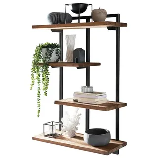 SIT Möbel Romanteaka Wandregal 4 Fachböden 100 x 30 x 20 cm Braun
