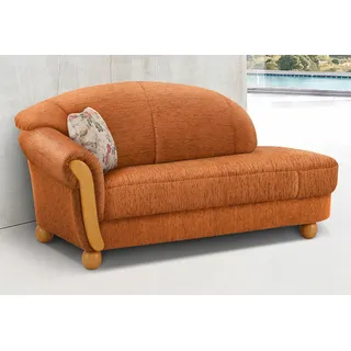 Home Affaire Ottomane »Milano, bequemes solitär Sofa im Landhaus-Stil, B/T/H 181/79/83cm«, orange