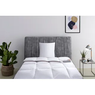 RIBECO Daunenbettdecke + Kopfkissen »Richard, Bettwaren-Set in 135x200 oder 155x220 cm, Sommer oder Winter« Seit 105 Jahren überzeugt RIBECO durch Qualität, weiß