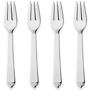 Georg Jensen Pyramid Cake Fork Giftbox Set Ss 4 Pcs