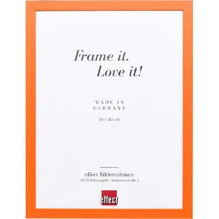 Holz-Fotorahmen „Effect Top Cube“, 13 x 13 cm, orange, Acrylglas in Museumsqualität - Orange