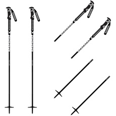 K2 Unisex – Erwachsene Swift Stick Skistock, Black, 105-135 cm