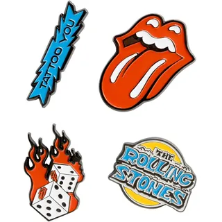 Grupo Erik Erik Set Pins The Rolling Stones - 4 Anstecknadeln - The Rolling Stones Geschenke The Rolling Stones Merchandising