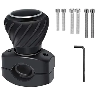 Universal Lenkradknauf Spinner, Lenkradknauf Traktor, Steuerrad Drehknopf, Lenkradspinnknopf Lenkhilfe, Universelles Lenkrad Drehknopf für KFZ, LKW, Traktor, Gabelstapler usw | Schwarz (1)