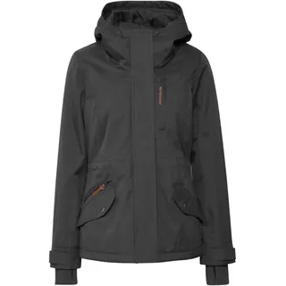 Kurzjacke OXMO "Kurzjacke OXBellissa", Damen, Gr. S, grau (dunkelgrau), Obermaterial: 100% Polyester PES., Jacken Kurzjacke