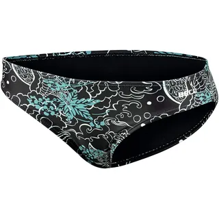 Beco Damen Badehose Mix It Höschen Badehose Bikini Hose Slip Kurz Damen und Mädchen für Strand, Meer und Schwimmbad, schwarz/bunt, 36, 5622