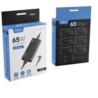 Universal-Ladegerät Nox Notebook Slim 90W 10 Anschlüsse Schwarz - Schwarz