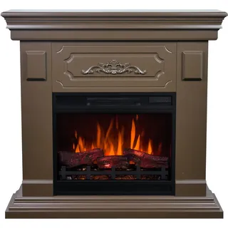 Aflamo Elektrokamin | Rivia mit Einsatz LED 60 3D | Walnuss