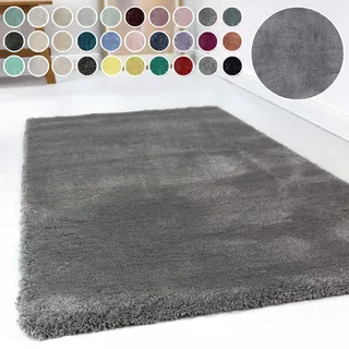 Hochflor-Teppich ESPRIT "Relaxx ESP-4150" Gr. 6, grau (taupe, grau), B:200cm H:25mm L:290cm, Kunstfaser, Teppiche, Hochflor-Teppich, Wohnzimmer, sehr große Farbauswahl, weicher dichter Hochflor