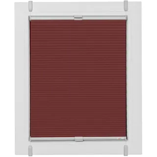 sunlines Plissee »Start-up Style Honeycomb« verdunkelnd energiesparend ohne Bohren verspannt verspannt mit Simply-Fix Klemmträger, Wabenplissee, rot