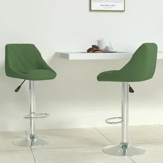 Barhocker 2 Stk. Dunkelgrün Samt - Grün