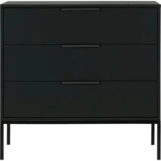 Woood Kommode Adam 94 x 93 x 52 cm Schwarz