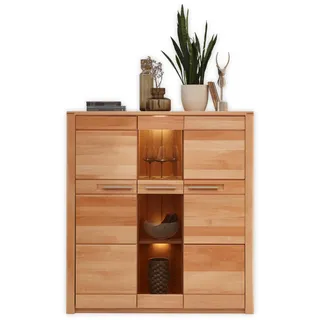 Stella Trading Highboard 127 x 137 x 40 cm braun