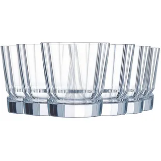 Cristal d'Arques Paris, Trinkgläser, Macassar, 32 cl, 6er Set | Brillantes Kwarx-Glas, Wassergläser für Saft, Cola und Longdrinks, spülmaschinenfest, dauerhafter Glanz, stoßfest im Alltag