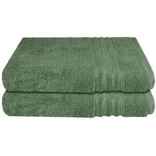 SCHIESSER Milano Duschtuch 70 x 140 cm dunkelgrün