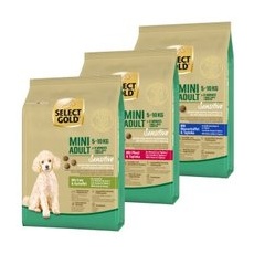 SELECT GOLD Sensitive Adult Mini Probierpaket 3x1kg Probierpaket 2, Mix-Pack