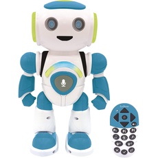 Lexibook ROB20FR Jr. Intelligenter Roboter, der Gedanken liest, Spielzeug für Kinder, tanzt, spielt Musik, Quiztiere, Tiere, programmierbares Karaoke, STEM, Blau/Grün, (französische Version)