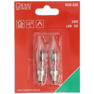Konstsmide Flackerkerze 1,5W E10 2er Set
