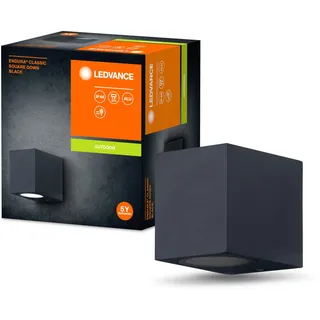 LEDVANCE Außenwandleuchte schwarz GU10-Sockel (max 35W) IP44 4058075763623