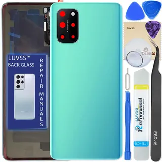 LUVSS Akkudeckel Kompatibel für OnePlus 8T Rückseite Glas Deckel Backcover Ersatz Reparatur Set (Grün)