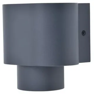 Lutec Außenleuchte Wandlampe Cypres Anthrazit IP44 max. 7W GU10 verstellbar - Grau