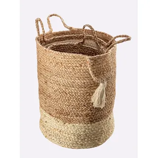 Aufbewahrungskorb HEINE HOME, beige (natur), Jute, Aufbewahrungsboxen, Aufbewahrungskorb