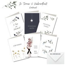 Bild Trauerkarten, hochwertige Klappkarten inklusive Briefumschlag, 6er Set
