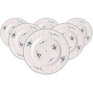 Villeroy & Boch Frühstücksteller 20,5 cm blau/weiß 6er Set