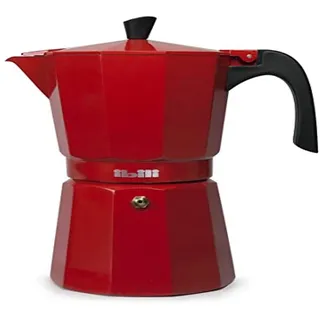 Ibili - Express-Kaffeekocher Bahia Roja, 12 Tassen, 600 ml, Aluminium