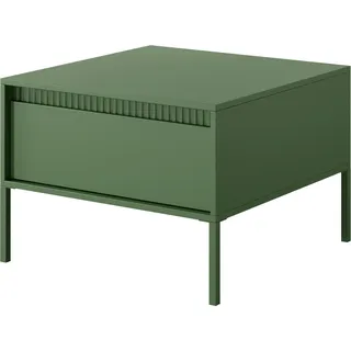 Couchtisch mit einer Schublade, Möbelfarbe: Rauchgrün, - Grün