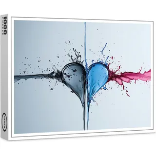 raxxa Premium-Puzzle "Wasser Herz", 1000 Teile