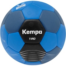 Bild Tiro Handball für Kinder, gewichtsreduzierter Trainingsball und Spielball, blau/schwarz in Größe 1