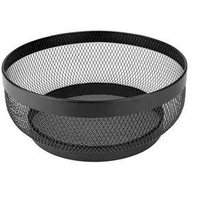 Justinus Brotkorb , Schwarz , Metall , 30x12x30 cm , Geschirr, Tischkultur & Serviergeschirr, Brotkörbe