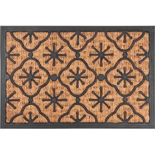 Fußmatte MagicHome RBP 102, für die Tür, Church, 40x60 cm, Gummi/Panama