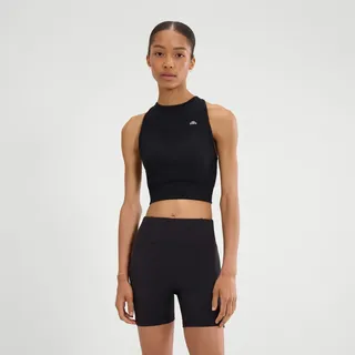 Sporttop ELLESSE, Damen, Gr. XS, schwarz, Obermaterial: 85% Polyamid, 15% Elasthan, Tops Sporttop