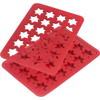 Kaiser Backformen "Kaiser", 24 Sterne, Teigrohling-Matte und Guss-Matte, spülmaschinenfest,