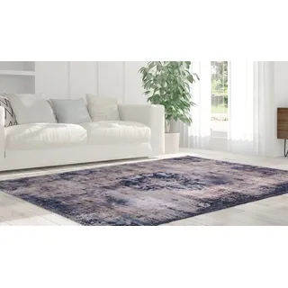 Arte Espina Kayoom Kurzflorteppich Vintage (Blau/Grau, 200 x 140 cm, 100 % Polyacryl)