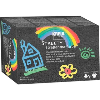 Kreul Streety Straßenmalfarbe Set 6 St. 200 ml Blau